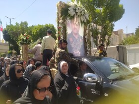 پیکر شهید «آقایی» در اراک تشییع شد