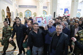 مراسم تشییع پیکر امیرسرتیپ دوم علی پیری از شهدای مدافع وطن در اردبیل