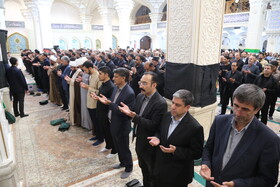 حضور مسعود امامی یگانه استاندار اردبیل در مراسم تشییع پیکر امیرسرتیپ دوم علی پیری از شهدای مدافع وطن - اردبیل