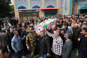 تشییع پیکر شهید امیر سرتیپ دوم علی پیری در اردبیل