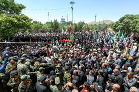 تشییع پیکر شهید حسن آقایی در اراک