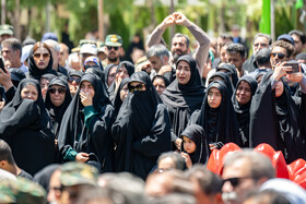 تشییع پیکر شهید حسن آقایی در اراک