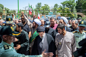 تشییع پیکر شهید حسن آقایی در اراک