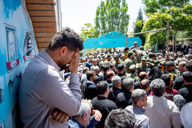 تشییع پیکر شهید حسن آقایی در اراک