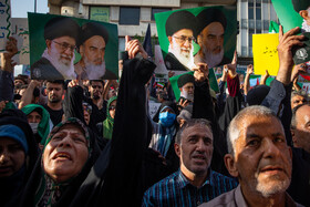 تجمع مردمی در محکومیت تجاوز آمریکا و اعلام انزجار از ترامپ