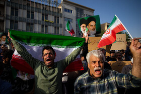 تجمع مردمی در محکومیت تجاوز آمریکا و اعلام انزجار از ترامپ