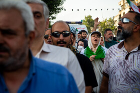 تجمع مردمی در محکومیت تجاوز آمریکا و اعلام انزجار از ترامپ