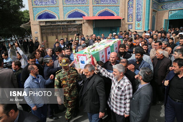 تشییع پیکر شهید امیر سرتیپ دوم علی پیری در اردبیل