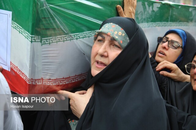 تشییع پیکر دو شهید تجاوزهای رژیم صهیونیستی در تهران