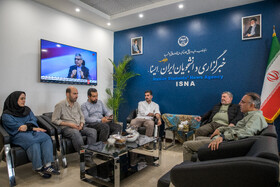 حضور علی‌ احمدنیا و مهدی بابایی در بازدید الیاس حضرتی، رییس شورای اطلاع رسانی دولت از خبرگزاری ایسنا