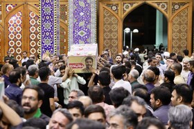 وداع با شهدای تجاوز رژیم صهیونیستی به استان یزد