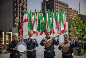 اجرای موسیقی آذری در میدان هفت تیر