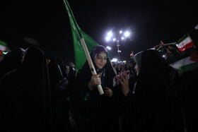 اجتماع بزرگ دانشجویی و مردمی همدان در حمایت از نیروهای مسلح