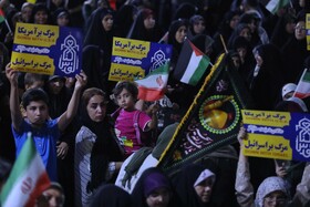 اجتماع بزرگ دانشجویی و مردمی همدان در حمایت از نیروهای مسلح