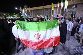 اجتماع بزرگ دانشجویی و مردمی همدان در حمایت از نیروهای مسلح