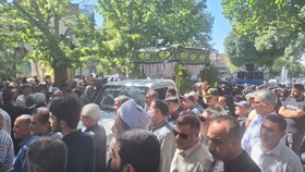 تشییع پیکر همرزم سردار سرلشکر شهید حاجی‌زاده در بروجرد