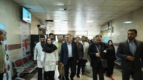 بازدید وزیر بهداشت از بیمارستان‌های تهران و سرکشی از مجروحان جنایت‌های صهیونیست‌ها