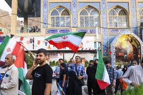 تجمع مردمی حمایت از پیروزی نیروهای مسلح در گلزار شهدای کرمان