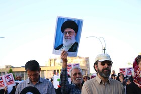 تجمع مردمی بشارت فتح در همدان