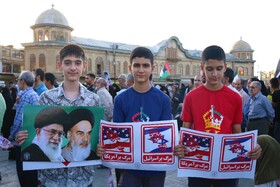 تجمع مردمی بشارت فتح در همدان