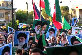 تجمع مردمی بشارت فتح در همدان