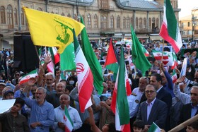 تجمع مردمی بشارت فتح در همدان