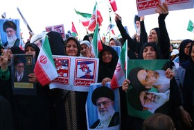 تجمع مردمی بشارت فتح در همدان
