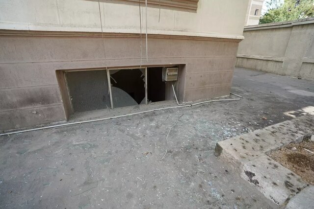 تخریب ساختمان دانشکده توانبخشیه علوم پزشکی تهران در پی حمله رژیم صهیونیستی