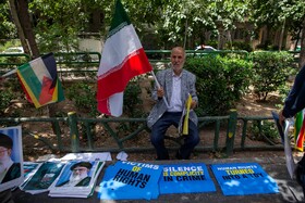 تجمع خانواده‌های شهدا و ایثارگران در محکومیت تجاوزات رژیم صهیونیستی - تهران
