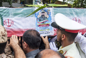 تشییع پیکر مطهر شهید «محمد نشومی» در ساری