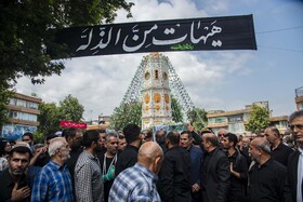 تشییع پیکر مطهر شهید «محمد نشومی» در ساری