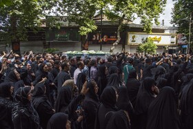 تشییع پیکر مطهر شهید «محمد نشومی» در ساری