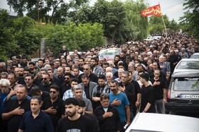 تشییع پیکر مطهر شهید «محمد نشومی» در ساری