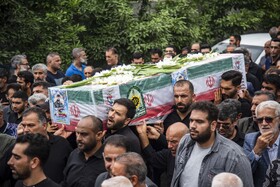 تشییع پیکر مطهر شهید «محمد نشومی» در ساری