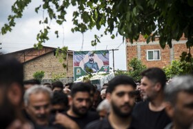 تشییع پیکر مطهر شهید «محمد نشومی» در ساری