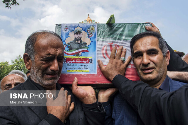 تشییع پیکر مطهر شهید «محمد نشومی» - ساری