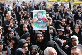 مراسم وداع و بدرقه‌‌ی سه شهید در همدان
