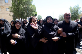 آئین تشییع شهید «محمدرضا نوروزی» از شهدای تجاوز رژیم صهیونیستی در شهر «نیر» - اردبیل