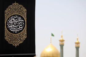 حرم حضرت فاطمه معصومه (س) سیاهپوش عزای اباعبدالله (ع) شد + تصاویر