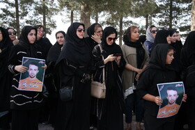 تشییع و تدفین پیکر شهید رضا رضایی در کوهدشت لرستان