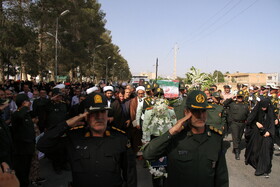 تشییع و تدفین پیکر شهید رضا رضایی در کوهدشت لرستان