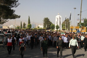 تشییع و تدفین پیکر شهید رضا رضایی در کوهدشت لرستان