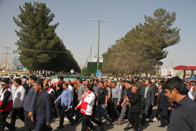 تشییع و تدفین پیکر شهید رضا رضایی در کوهدشت لرستان