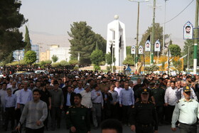 تشییع و تدفین پیکر شهید رضا رضایی در کوهدشت لرستان