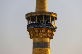 آیین سنتی اذن عزای امام حسین (ع) در حرم مطهر رضوی