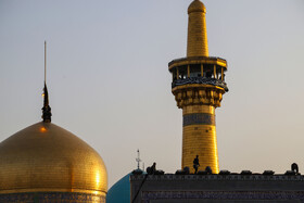 آیین سنتی اذن عزای امام حسین (ع) در حرم مطهر رضوی