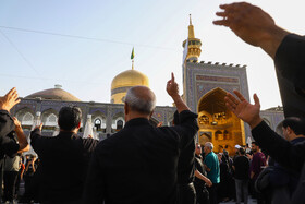 آیین سنتی اذن عزای امام حسین (ع) در حرم مطهر رضوی