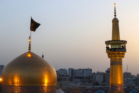 آیین سنتی اذن عزای امام حسین (ع) در حرم مطهر رضوی