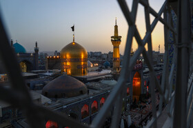 آیین سنتی اذن عزای امام حسین (ع) در حرم مطهر رضوی