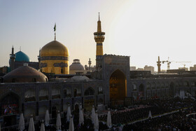 آیین سنتی اذن عزای امام حسین (ع) در حرم مطهر رضوی